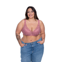 Modischer BH aus Mikrofaser mit schöner Spitze für große Cups