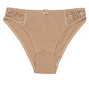 Bikini Slip mit Spitzendetails