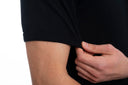 T-Shirt mit Rundhalsausschnitt und kurzen Ärmeln mit Bündchen aus Baumwolle