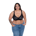 Modischer BH aus Mikrofaser mit schöner Spitze für große Cups