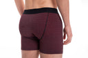 Boxershorts aus Baumwolle – Bordeaux Print