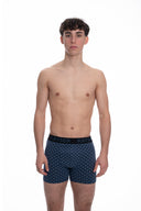 Boxershorts aus Baumwolle – Blauer Print