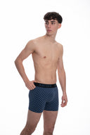 Cotton boxer shorts with a fashionable print