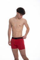 Rote Boxershorts aus Viskose (Bambusfasern)